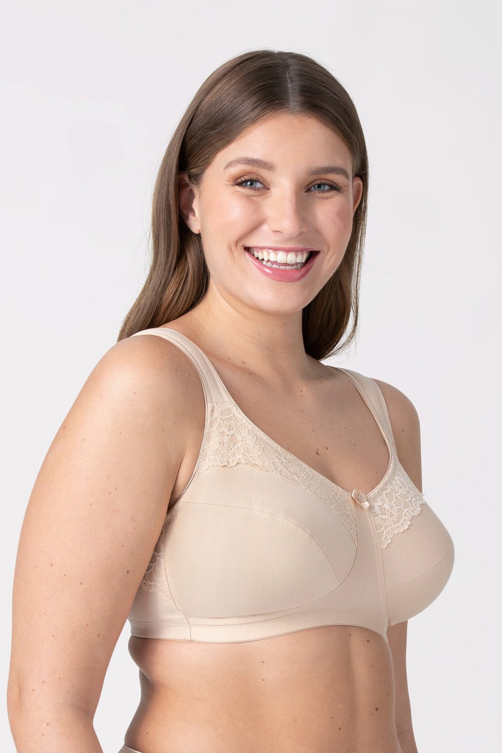 Cotton now non-wired beige