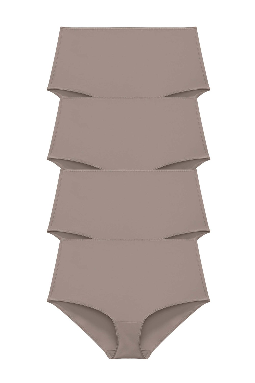 4-pack Recycled Comfort maxi panty Taupe