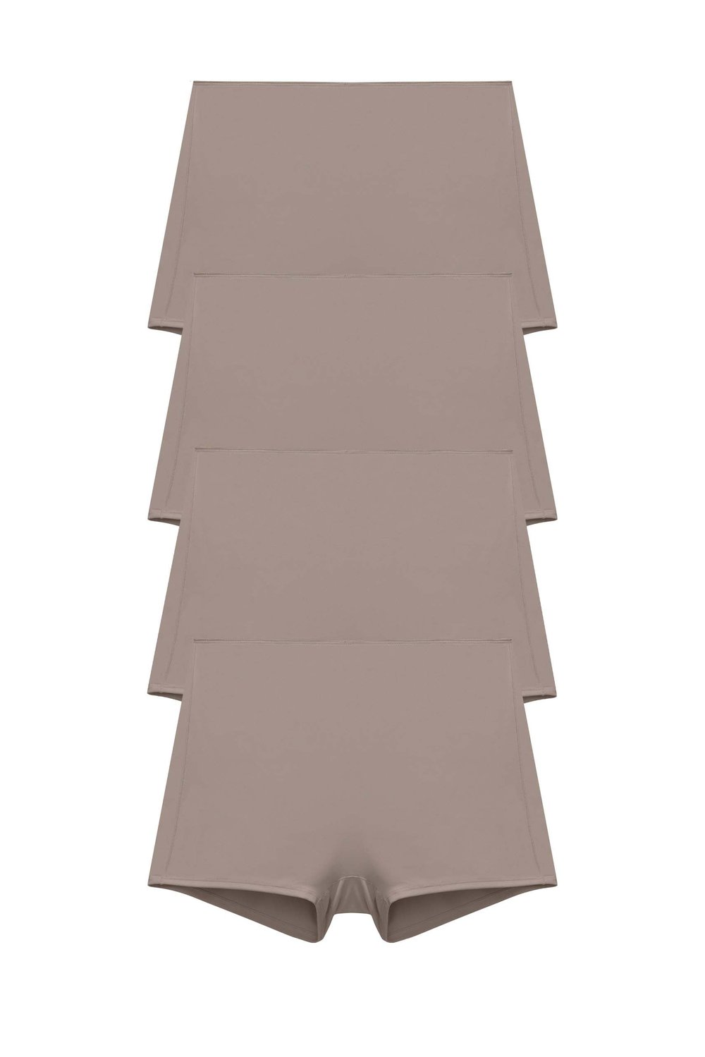4-pack Recycled Comfort shorty panty taupe