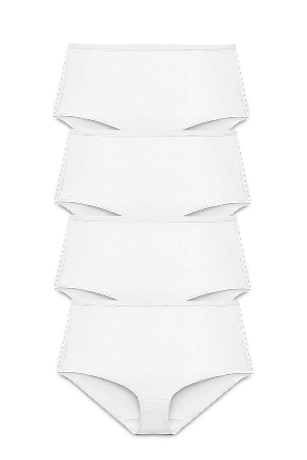 4-pack Organic Cotton maxi panty white