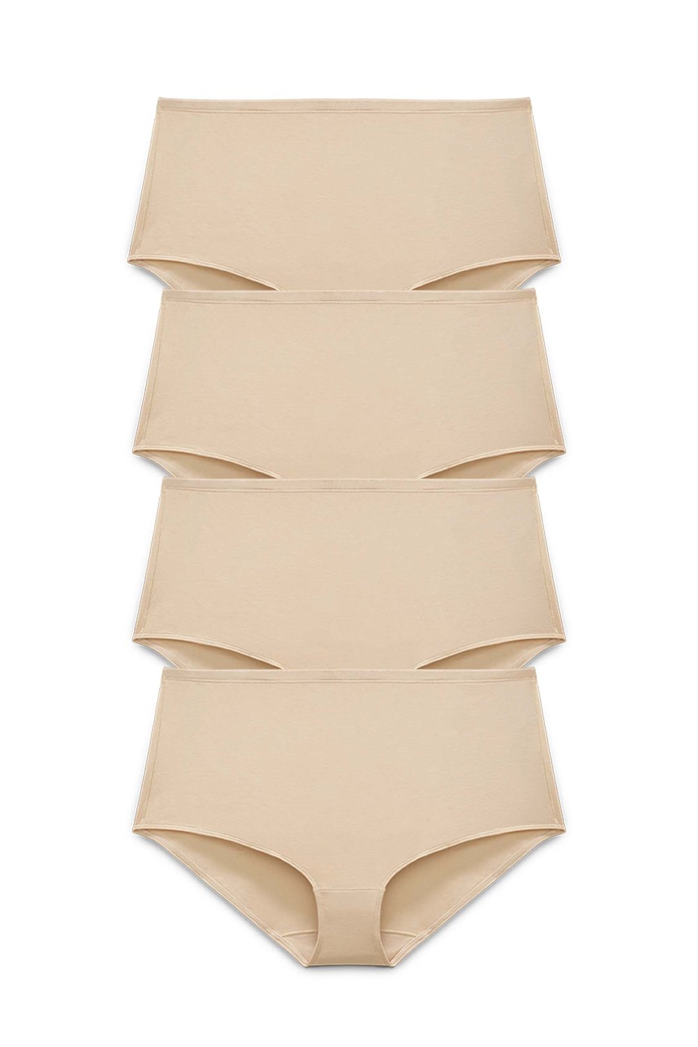 4-pack Organic Cotton maxi panty beige