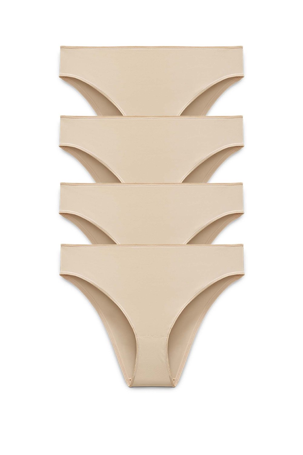 4-pack Recycled Comfort brazilian panty beige