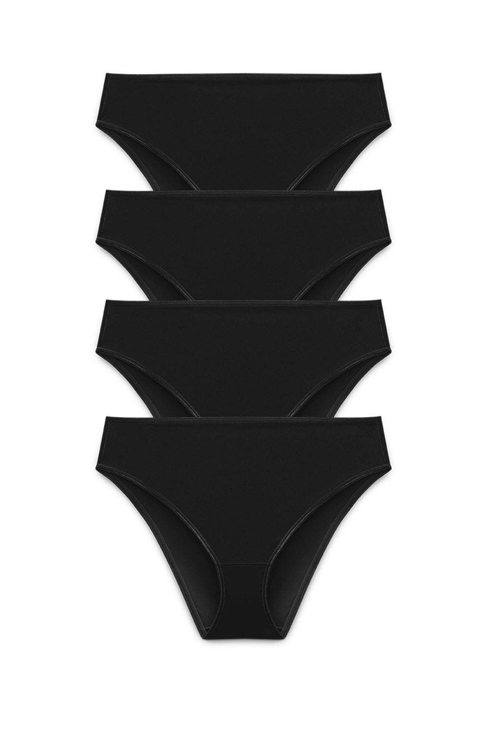 4-pack Recycled Comfort brazilian panty black