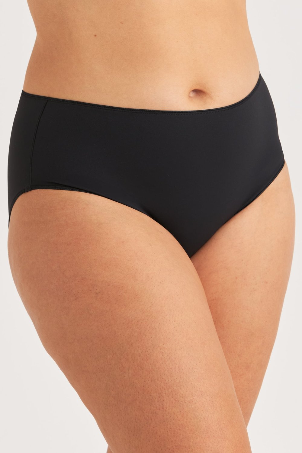 4er-Pack Recycled Comfort midi Slip schwarz