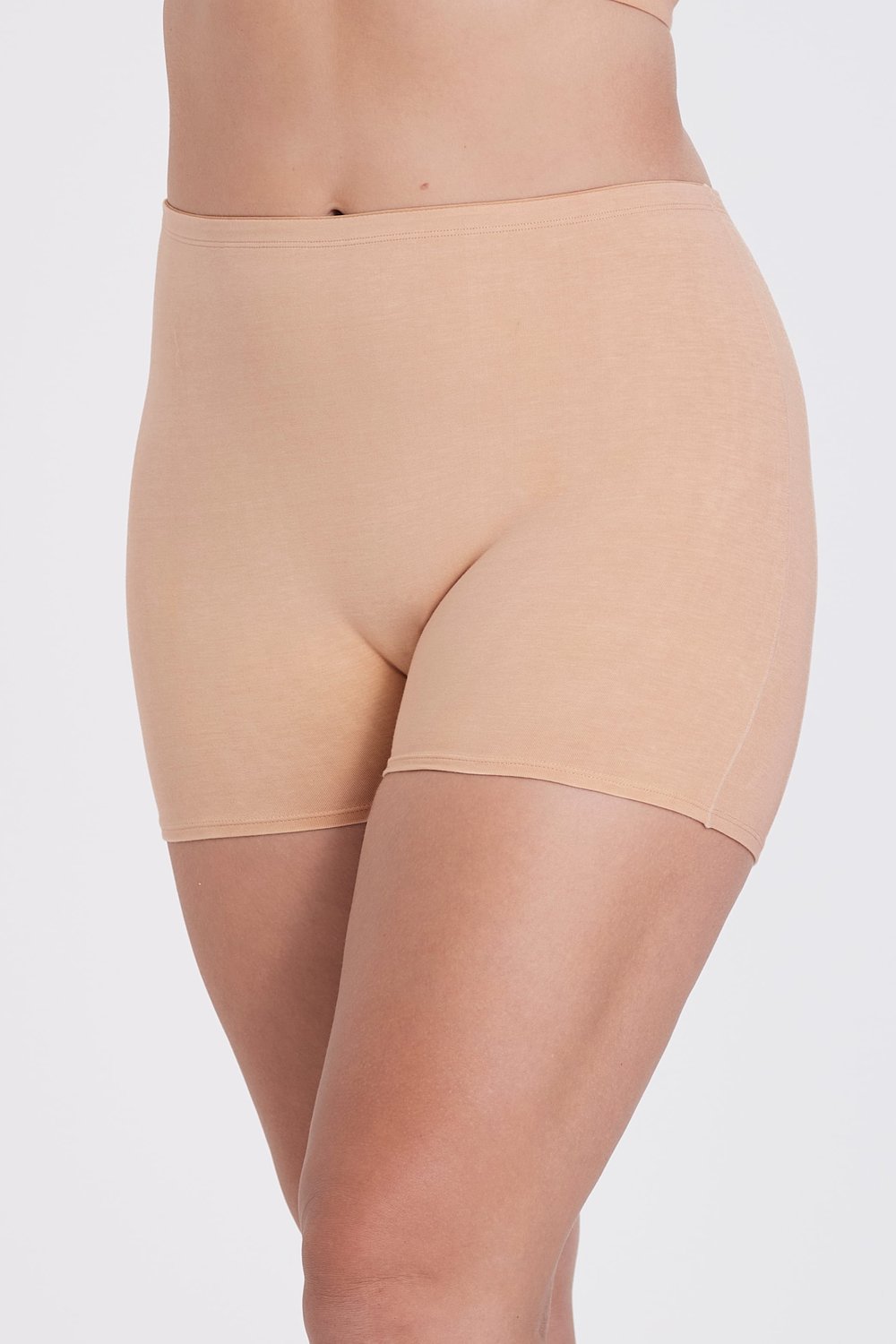 4-pack Organic Cotton shorty panty beige