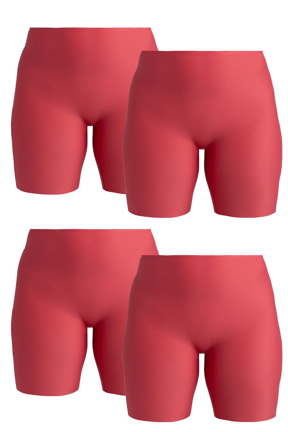4-pack Cool Sensation panty with long legs - Front-Lined coral