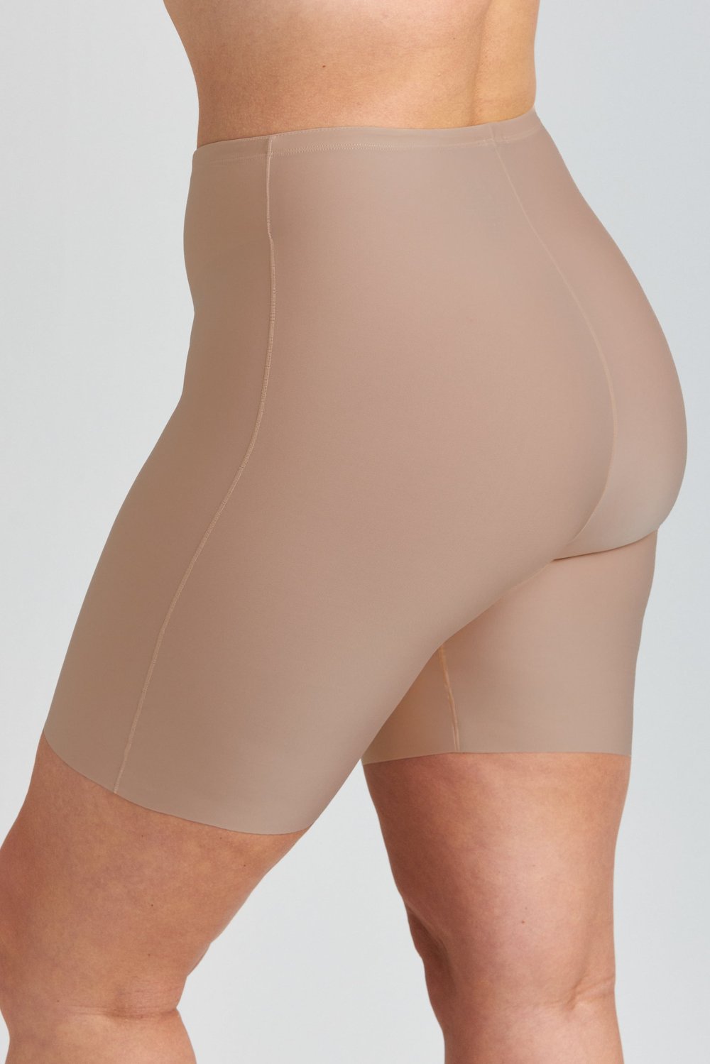 4-pack Cool Sensation panty with long legs - Front-Lined taupe