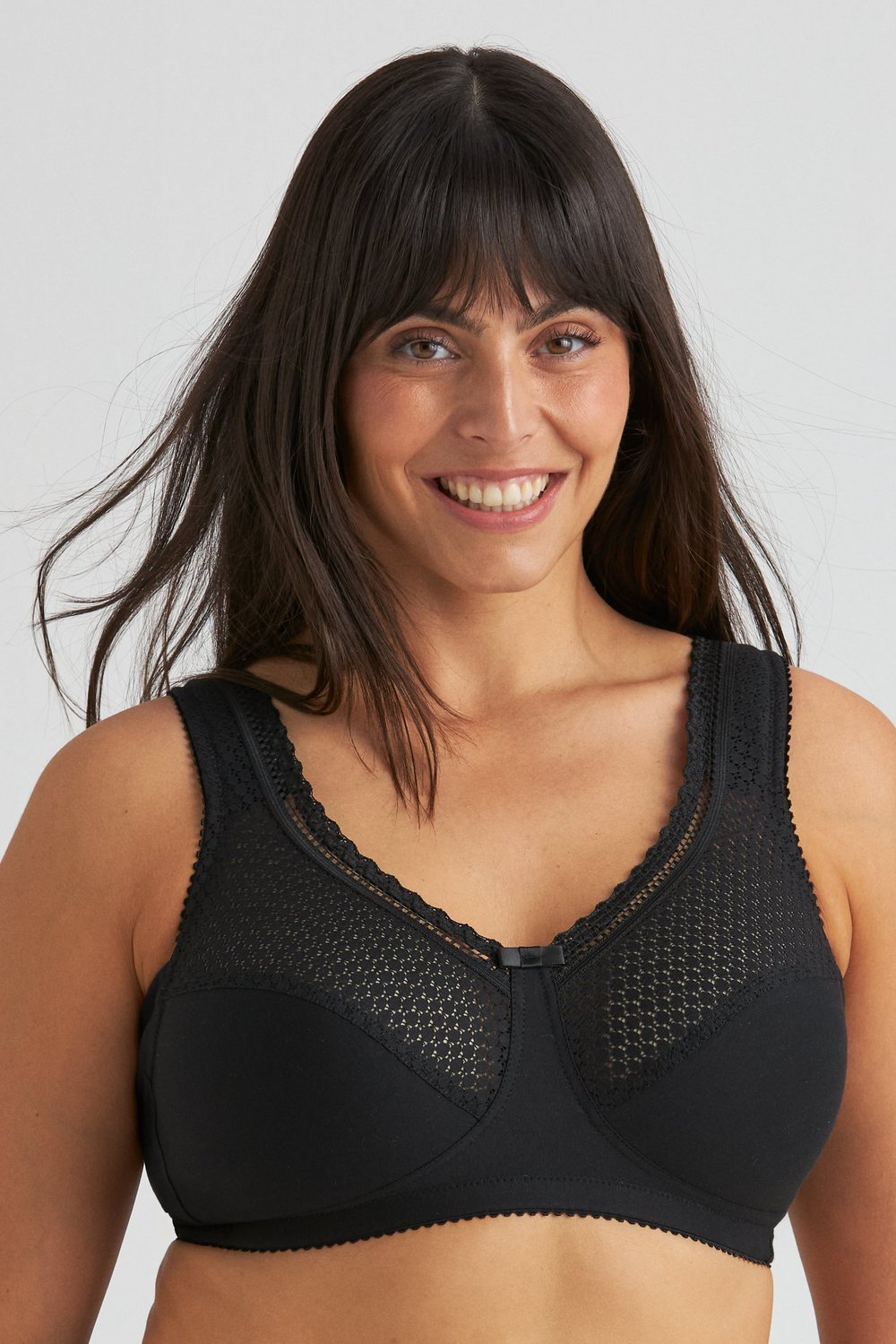 Cotton Dots Comfort bra with side wing 