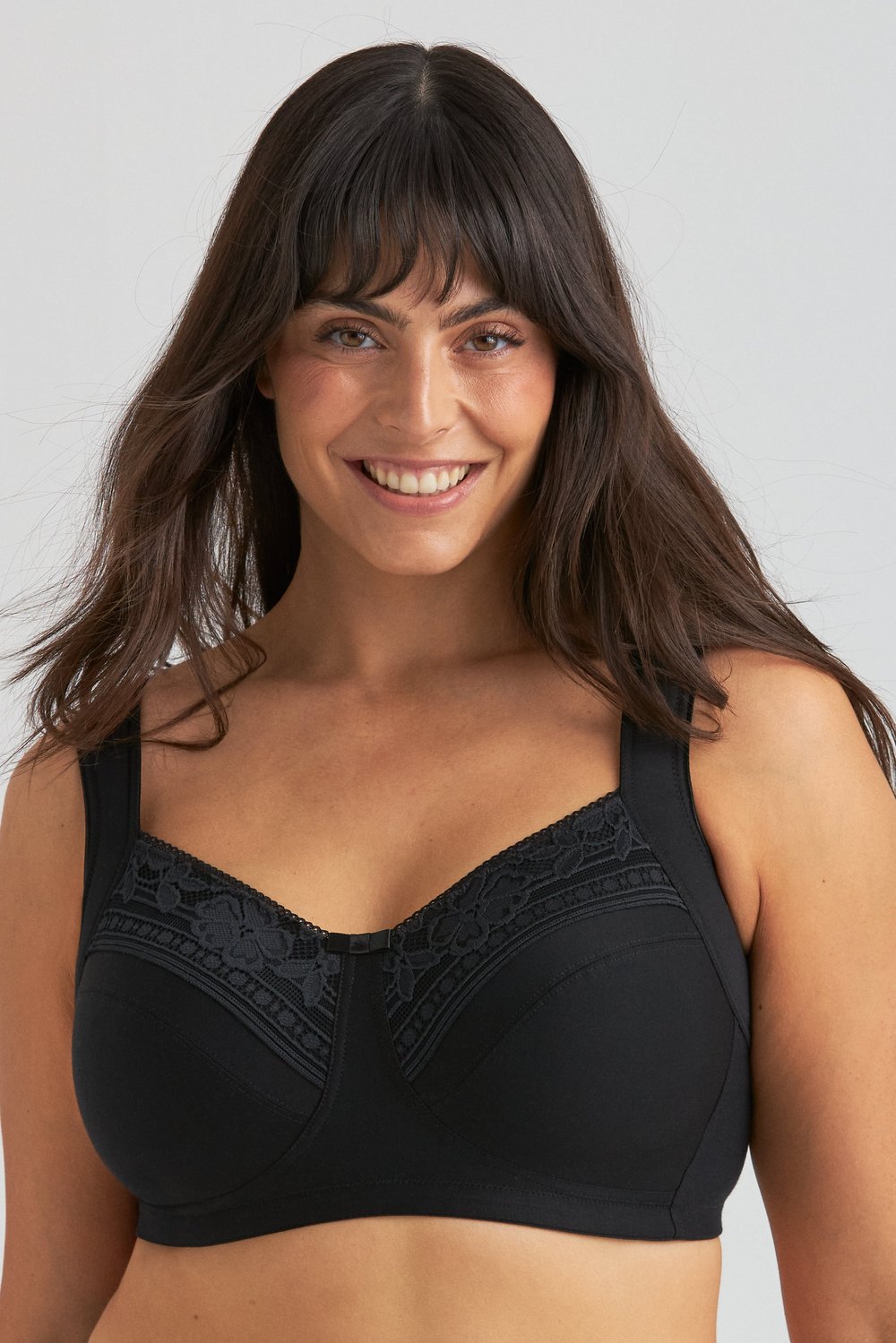Cotton Divide Lace bra
