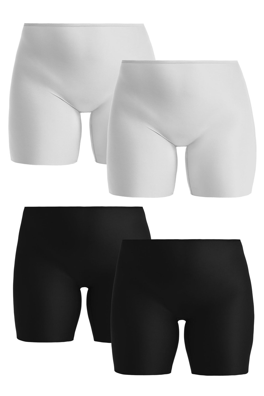 4-pakkaus Cool Sensation lahkeelliset alushousut musta & valkoinen