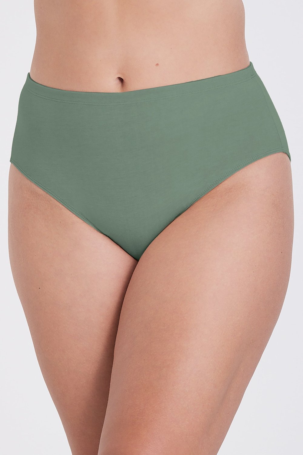4-pack Organic Cotton midi panty green