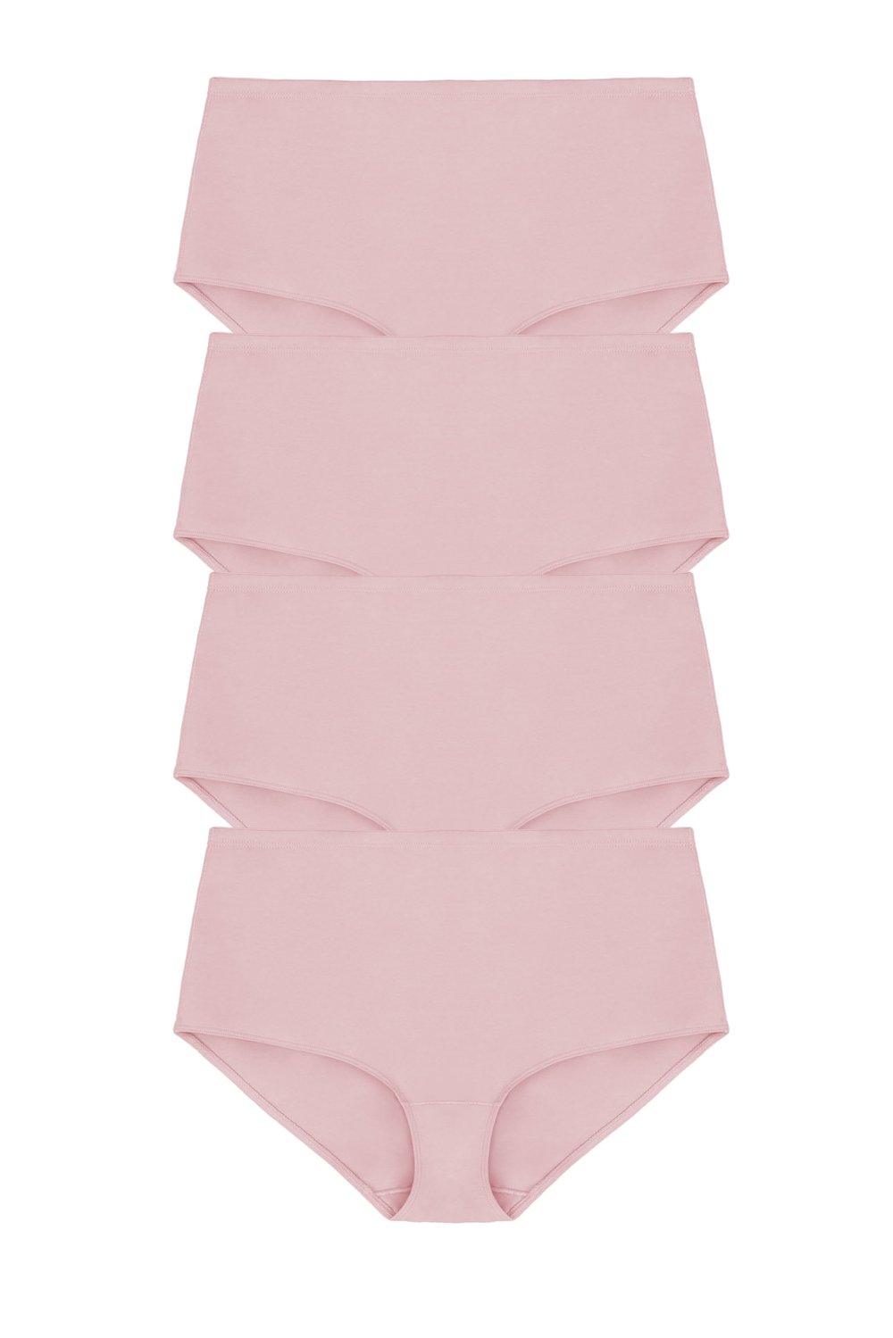 4-pack Organic Cotton maxi panty Dusty pink