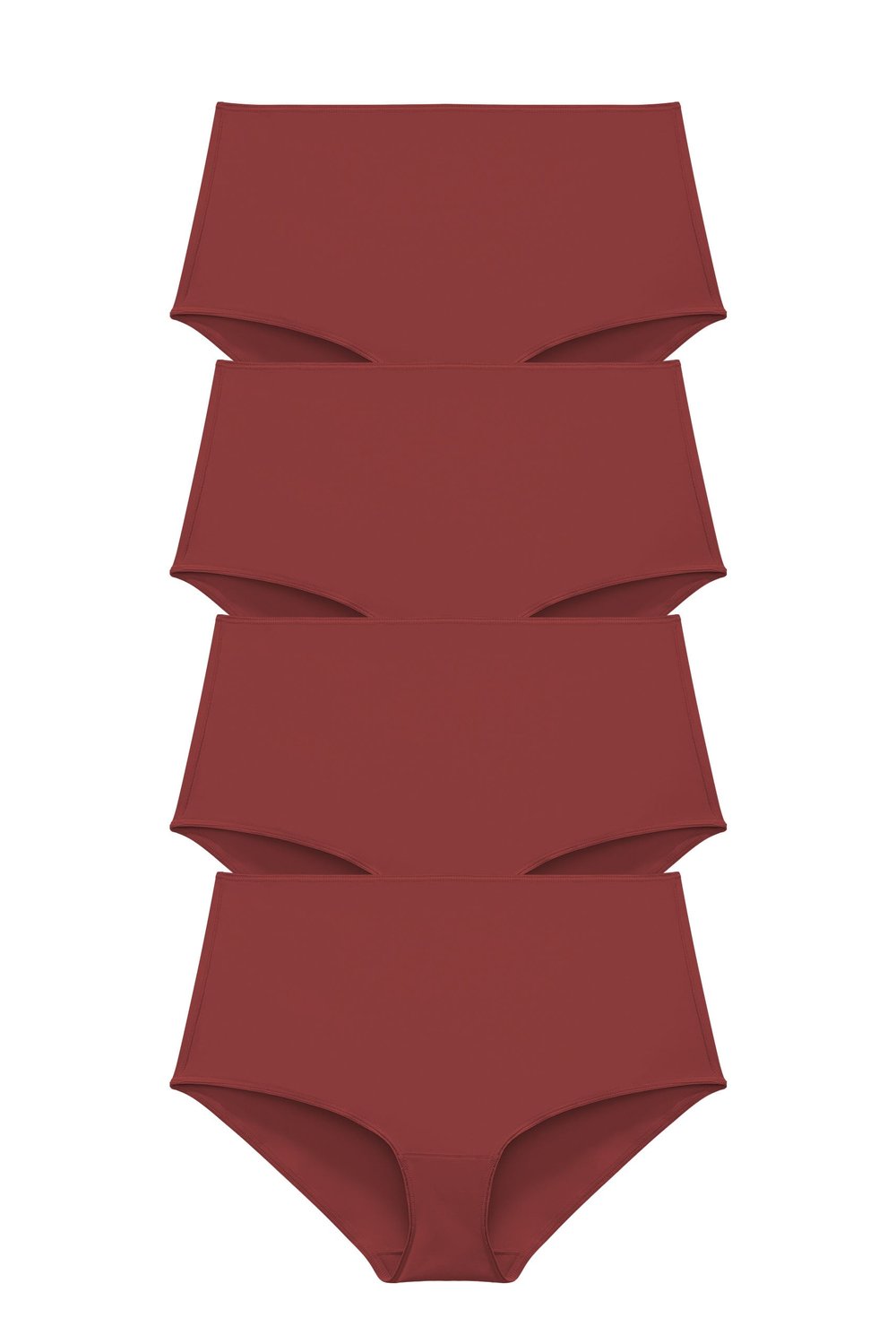 4-pack Recycled Comfort maxi panty red