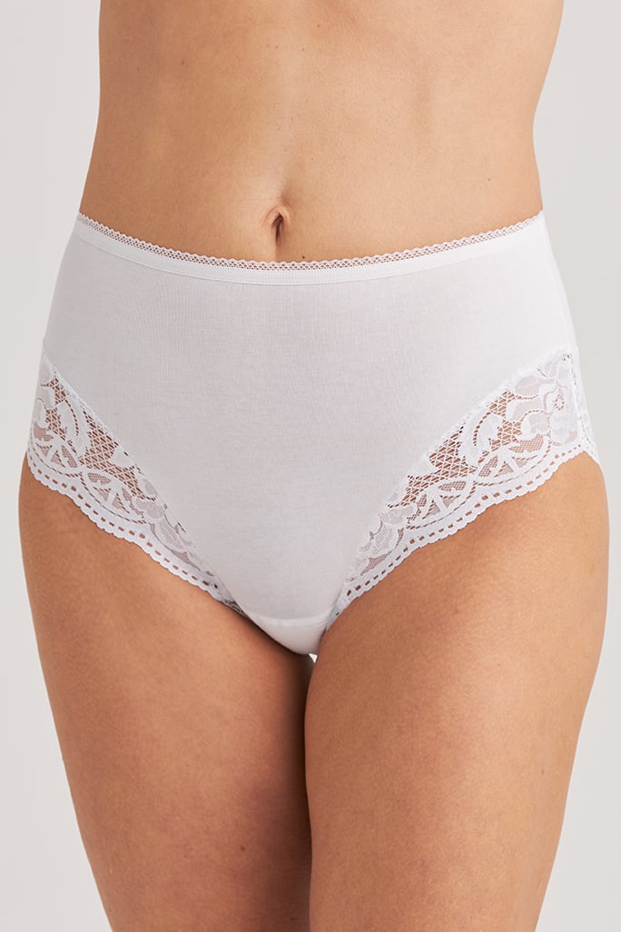 Basic maxi panty with lace