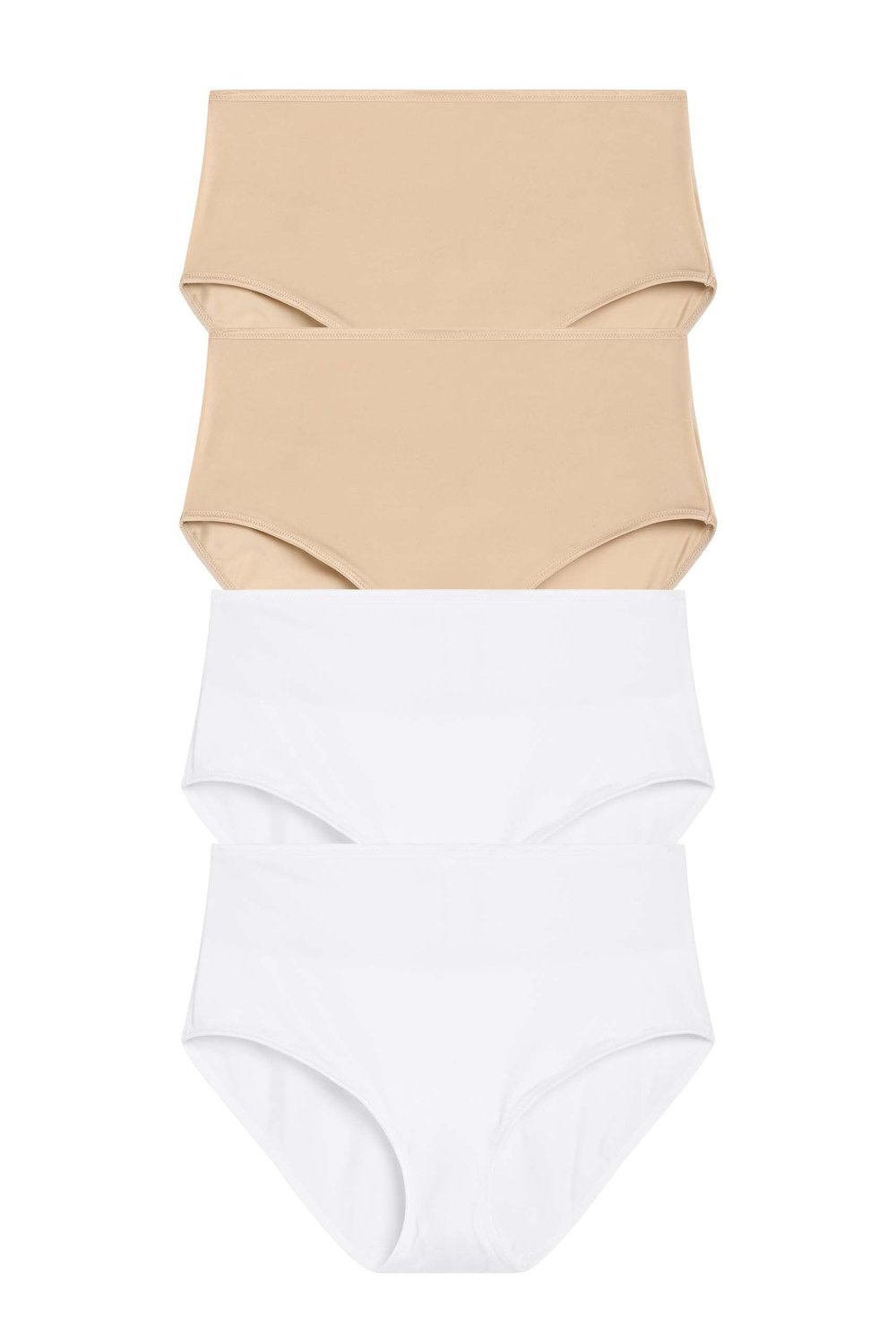 4-pack Freedom Skin-Relief Panty beige & white