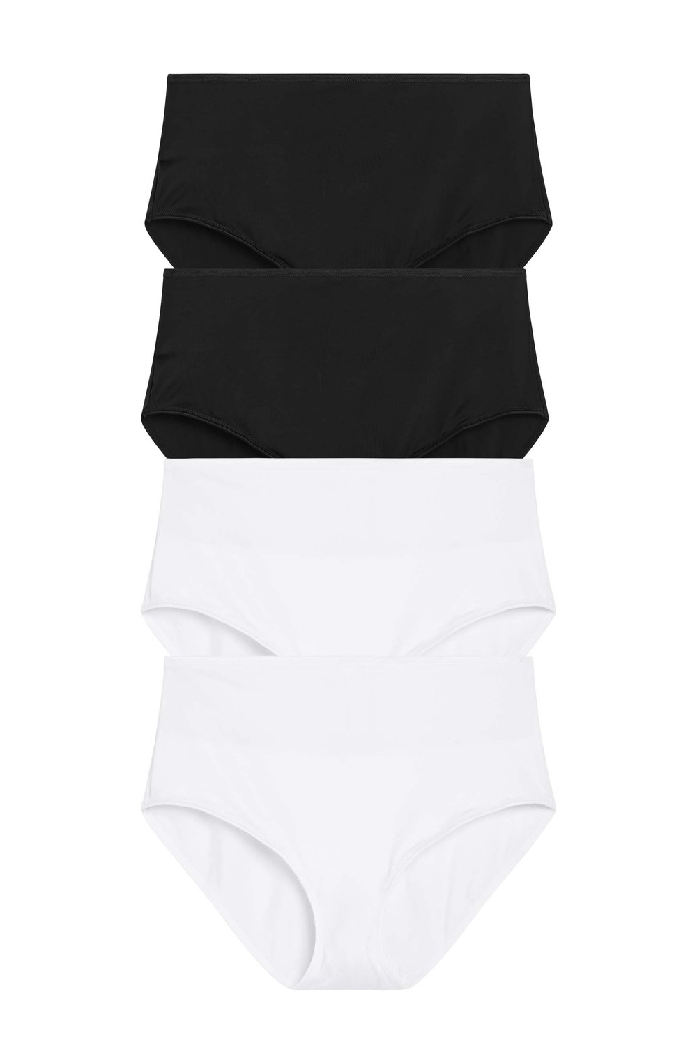 4-pack Freedom Skin-Relief Panty black & white