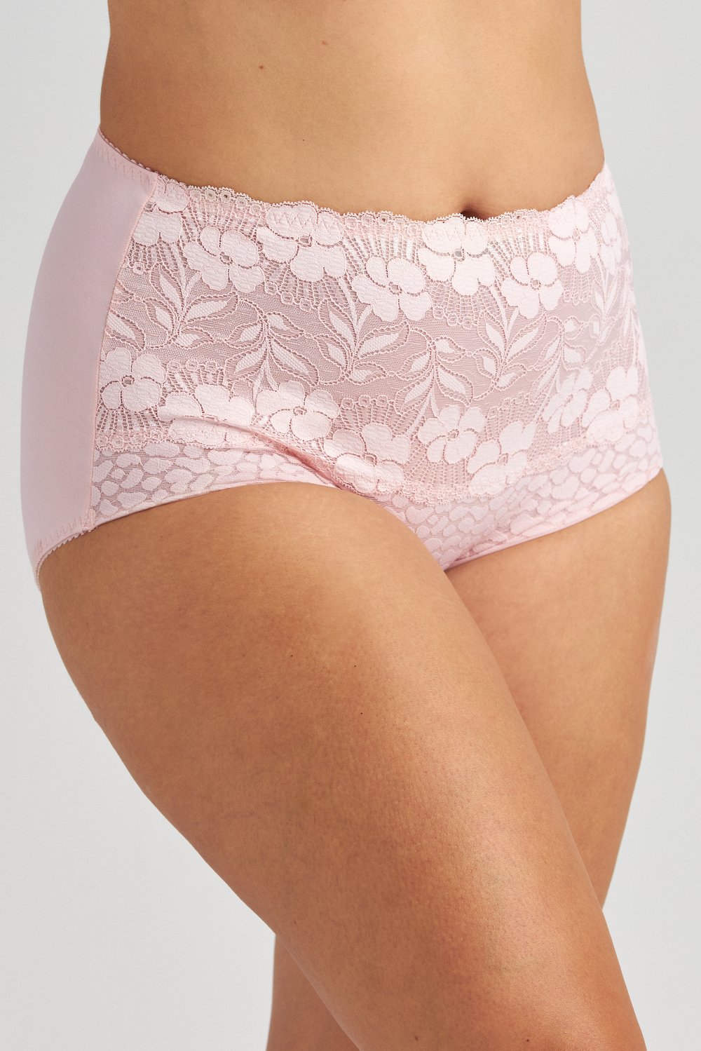 Jacquard & Lace panty girdle