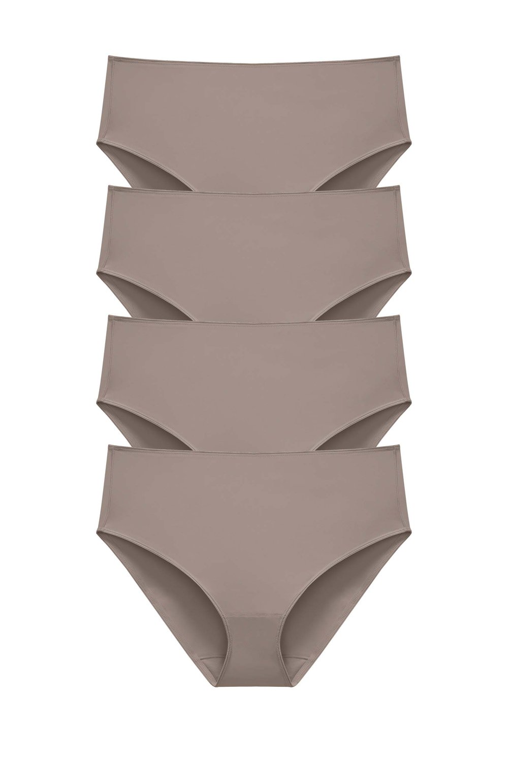4-pack Recycled Comfort midi panty taupe