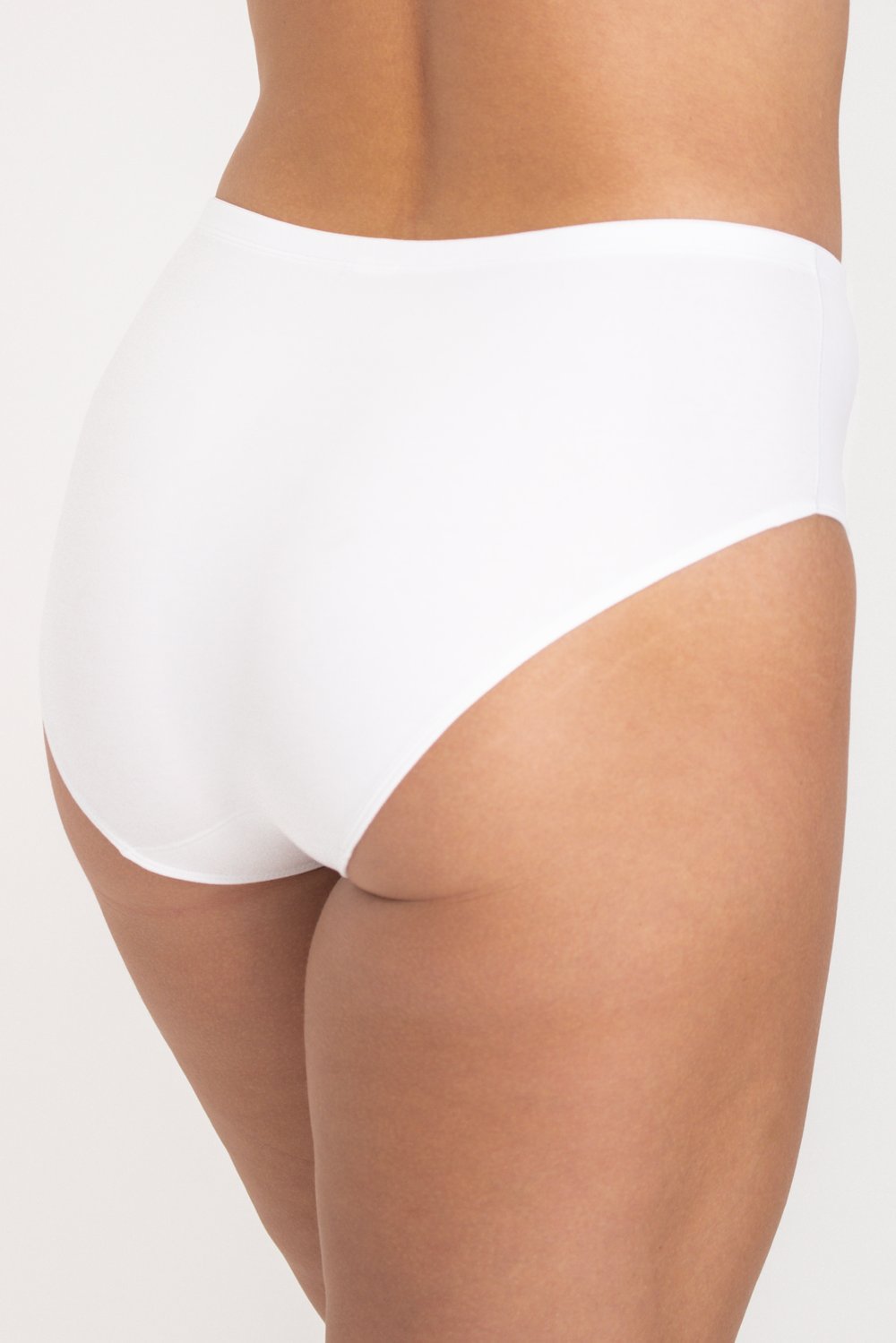 4-pack Organic Cotton midi panty white