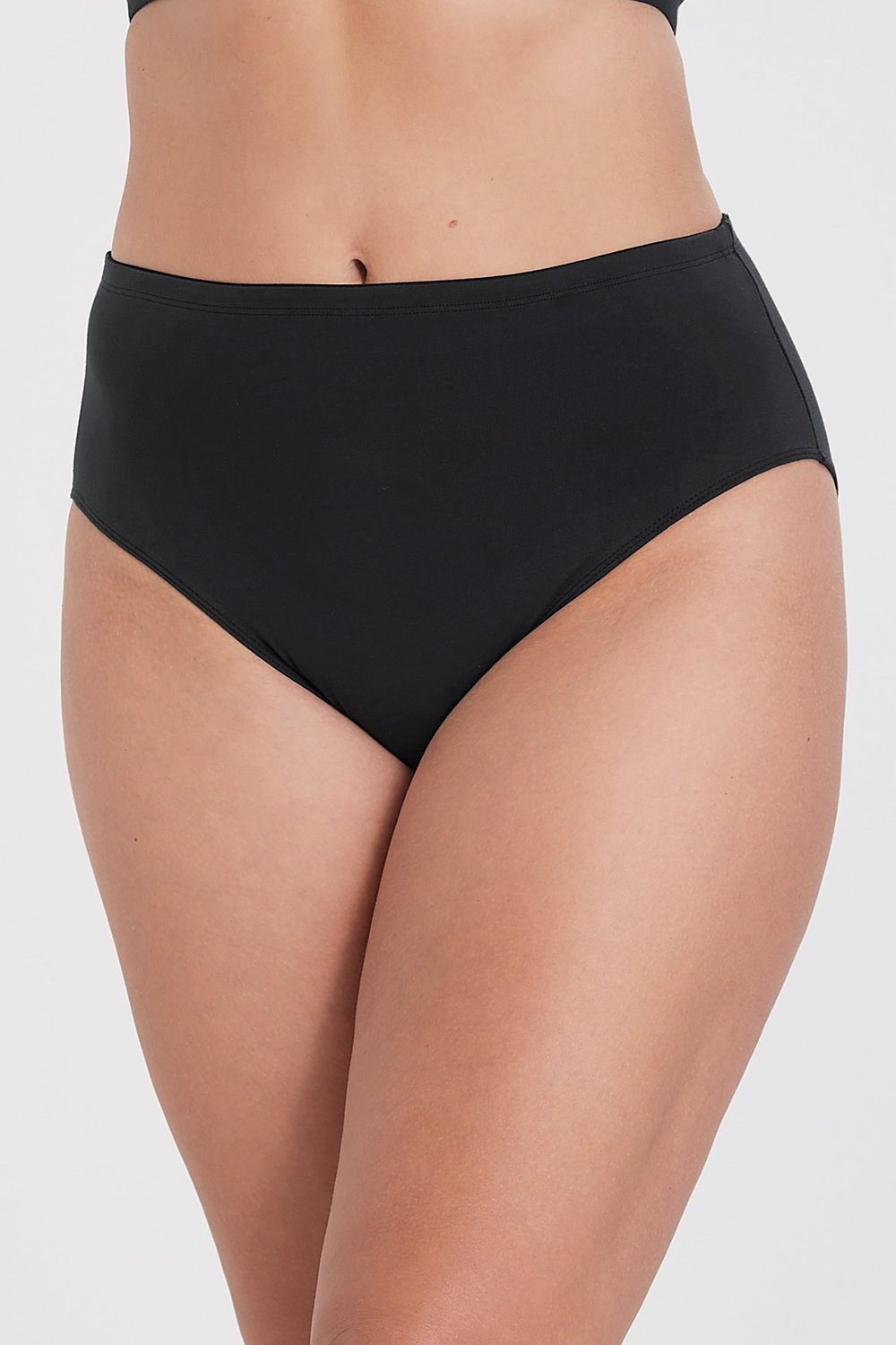 4-pack Organic Cotton midi panty black