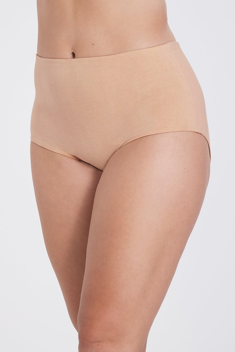 4-pack Organic Cotton maxi panty beige