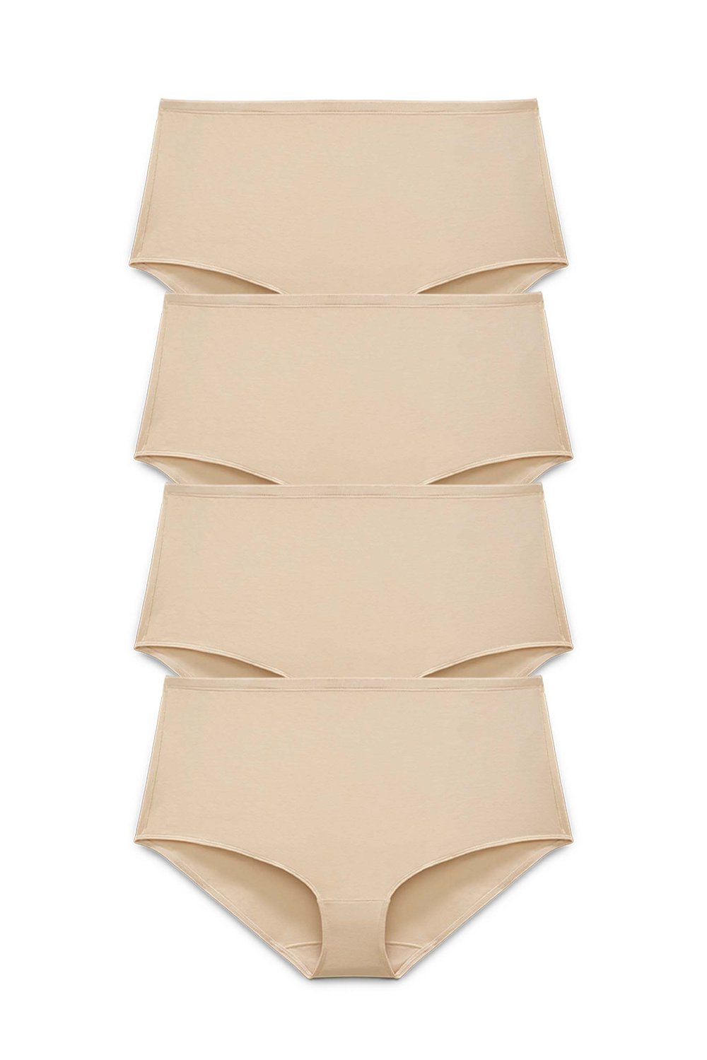 4-pack Organic Cotton maxi panty beige