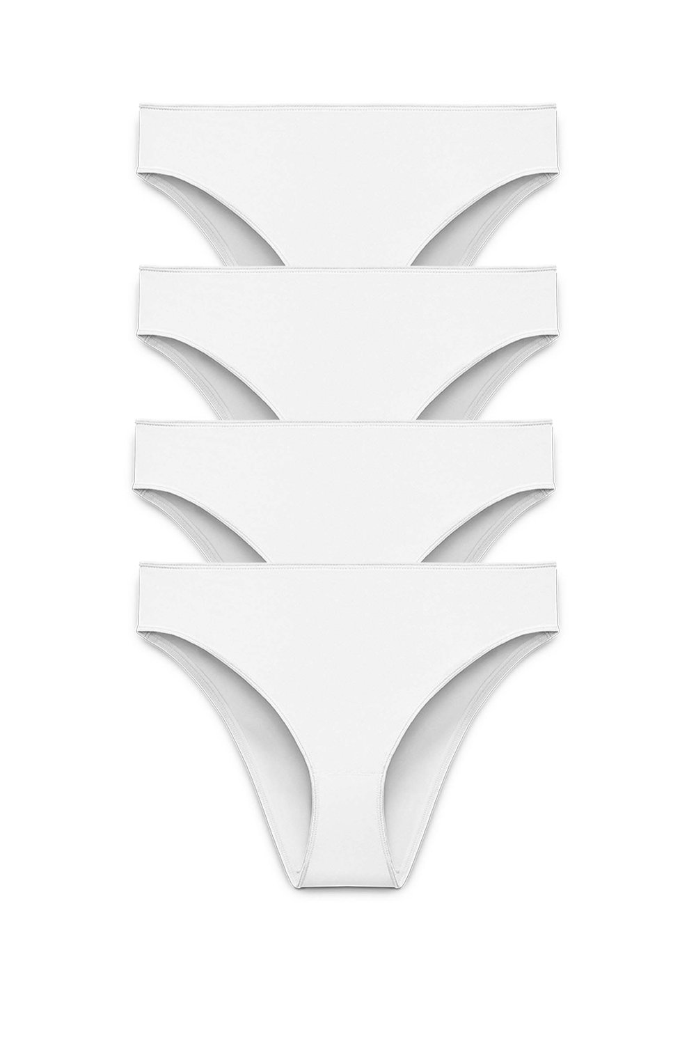 4-pack Recycled Comfort brazilian panty white