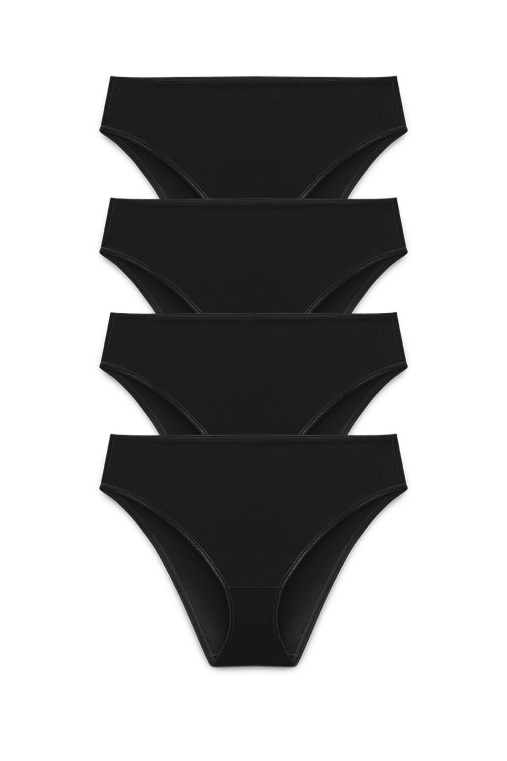 4-pack Recycled Comfort brazilian panty black