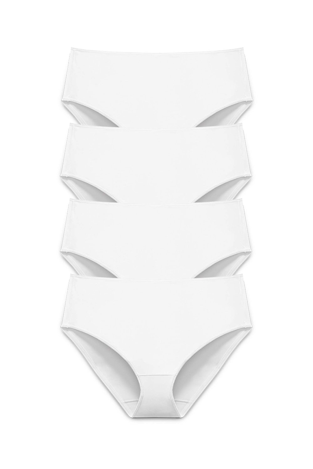 4-pack Recycled Comfort midi panty white