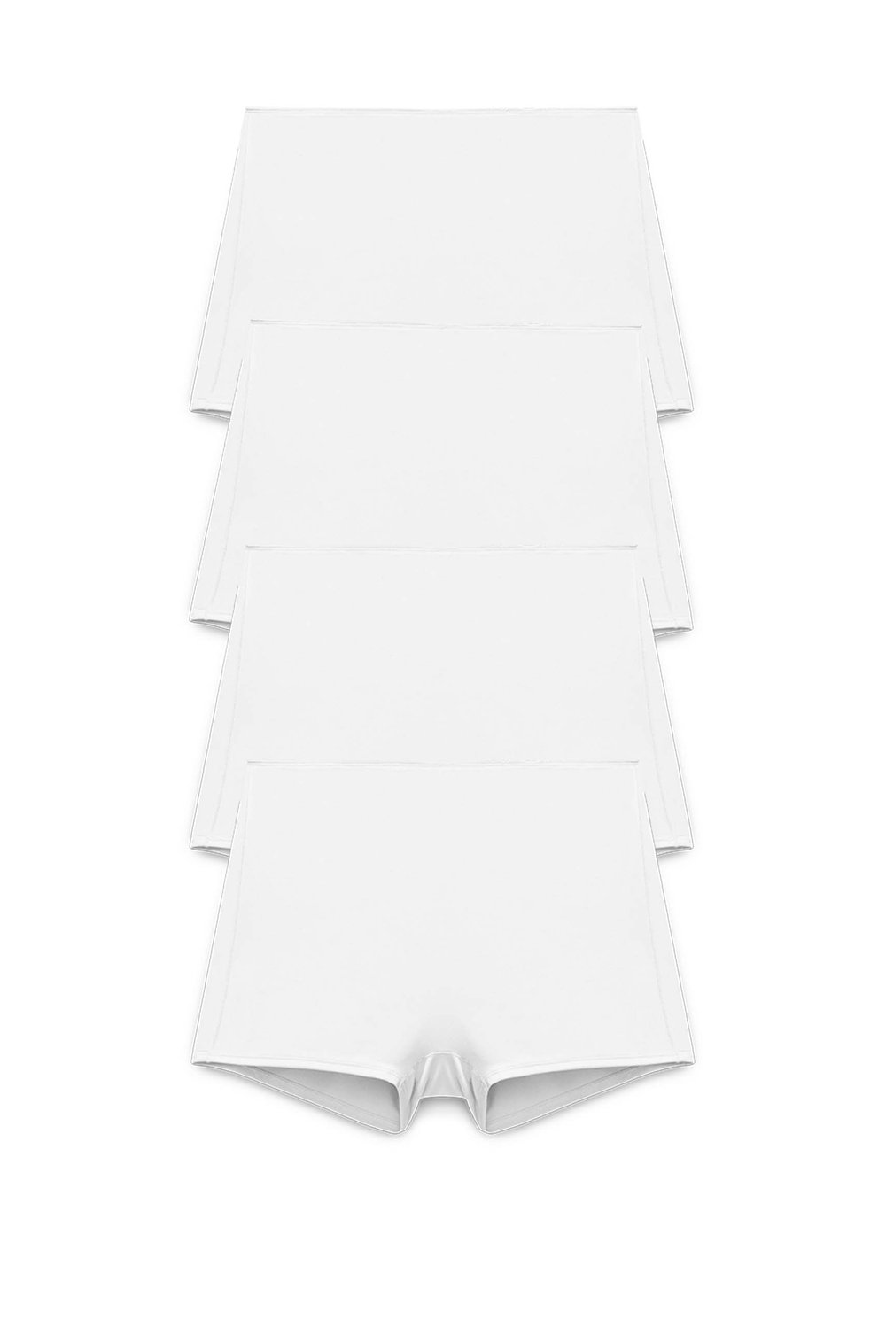 4-pack Recycled Comfort shorty panty white