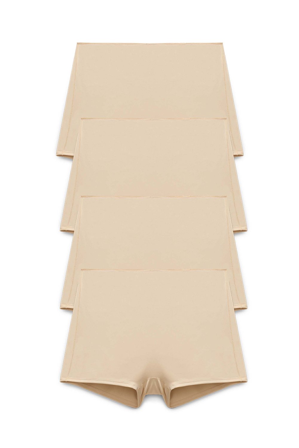 4-pack Recycled Comfort shorty panty beige