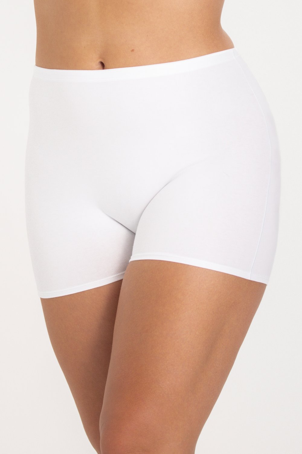 4-pack Organic Cotton shorty panty white