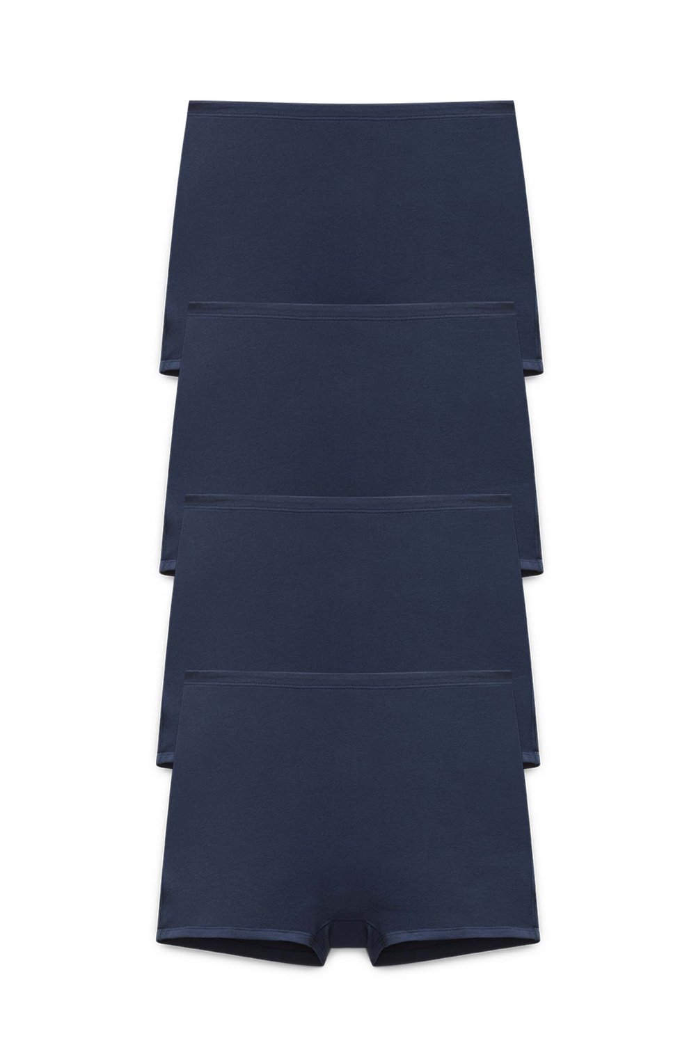 4-pack Organic Cotton shorty panty dark blue