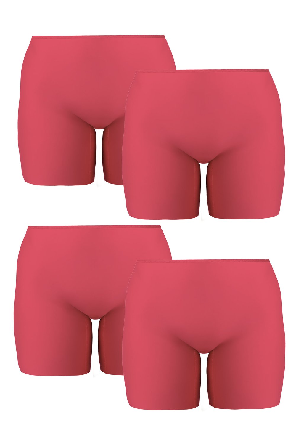 4-pack Cool Sensation panty with long legs coral