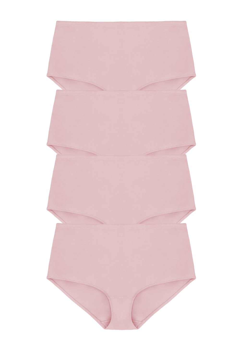 4-pack Organic Cotton maxi panty Dusty pink
