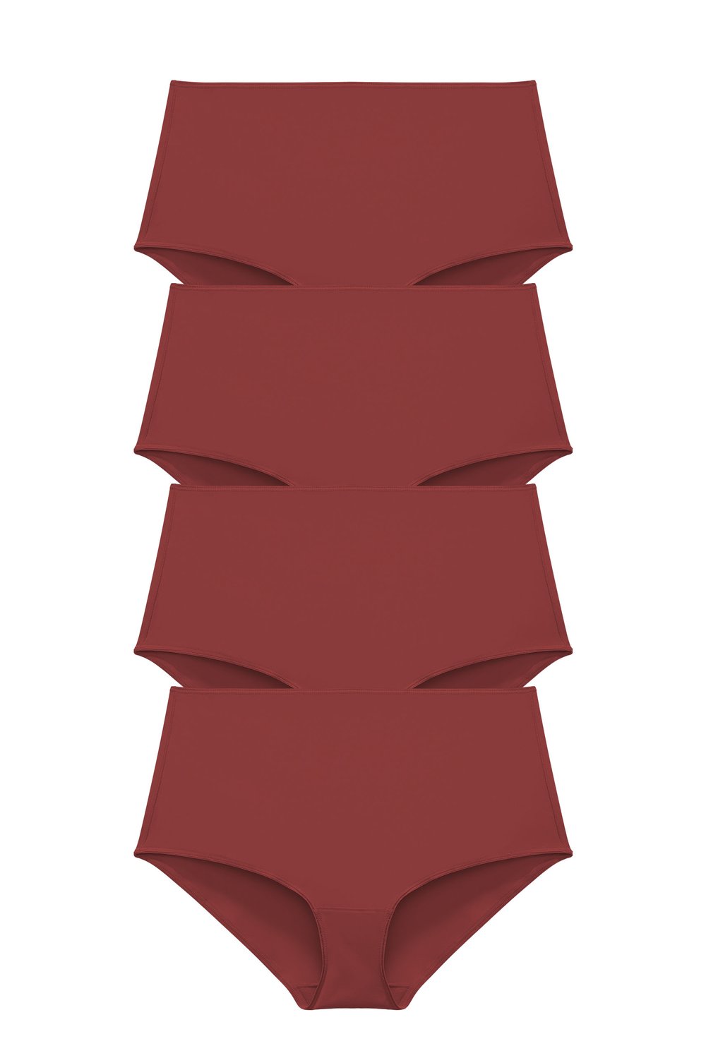 4-pack Recycled Comfort maxi panty red