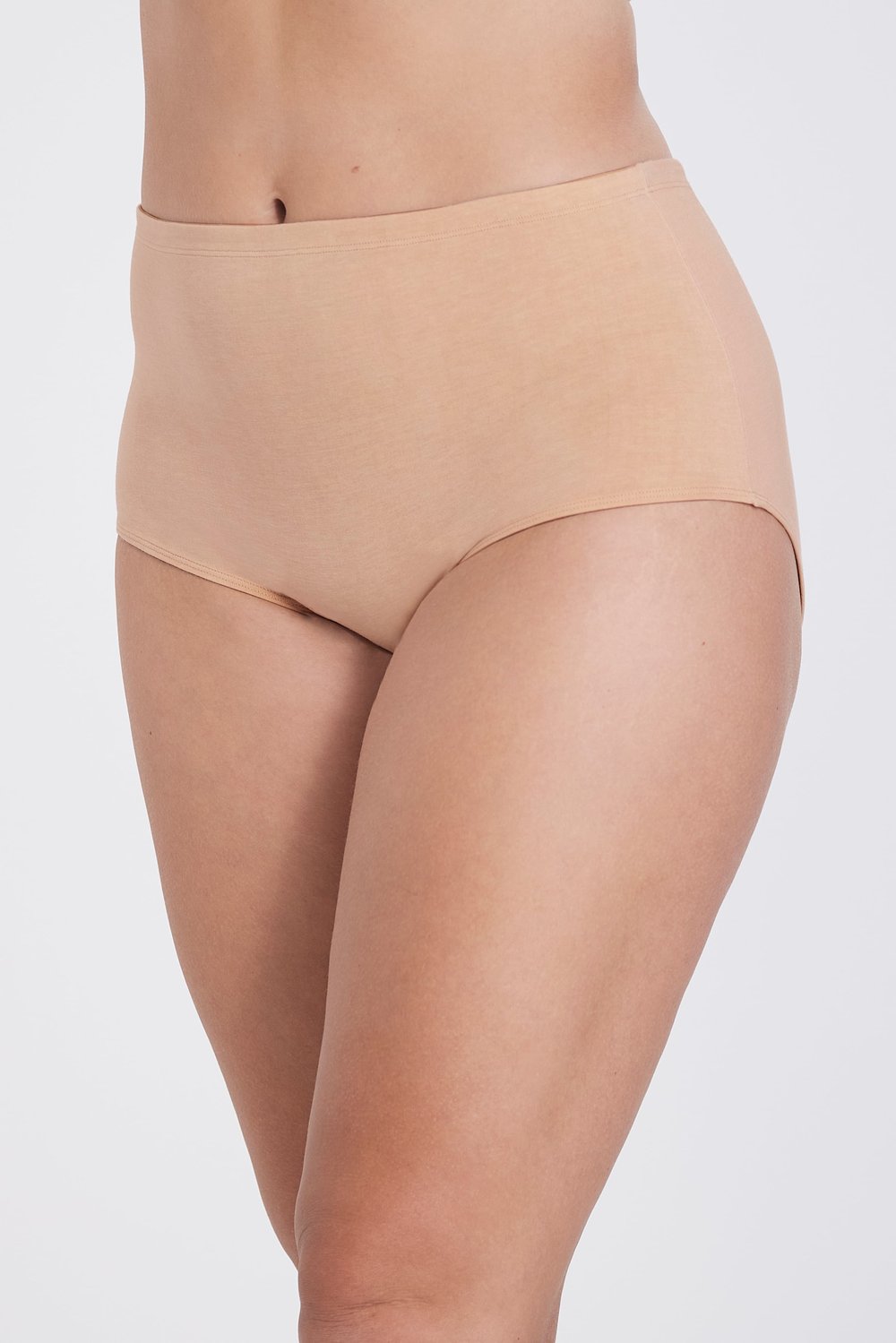 4-pack Organic Cotton maxi panty black & beige