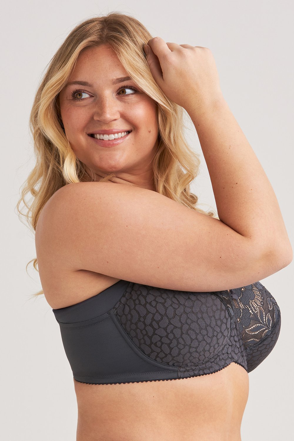 Jacquard & Lace Minimizer bra