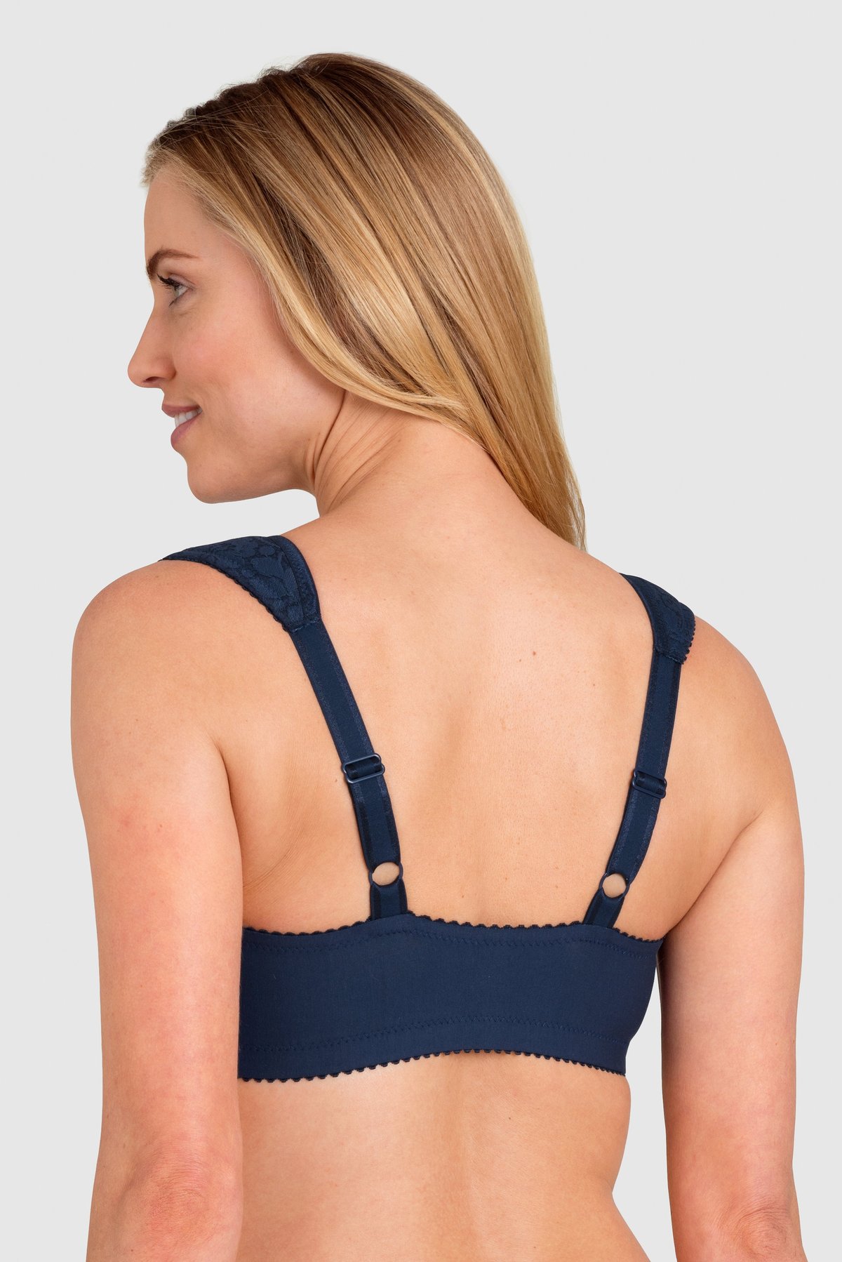 Cotton Lace front-closure bra