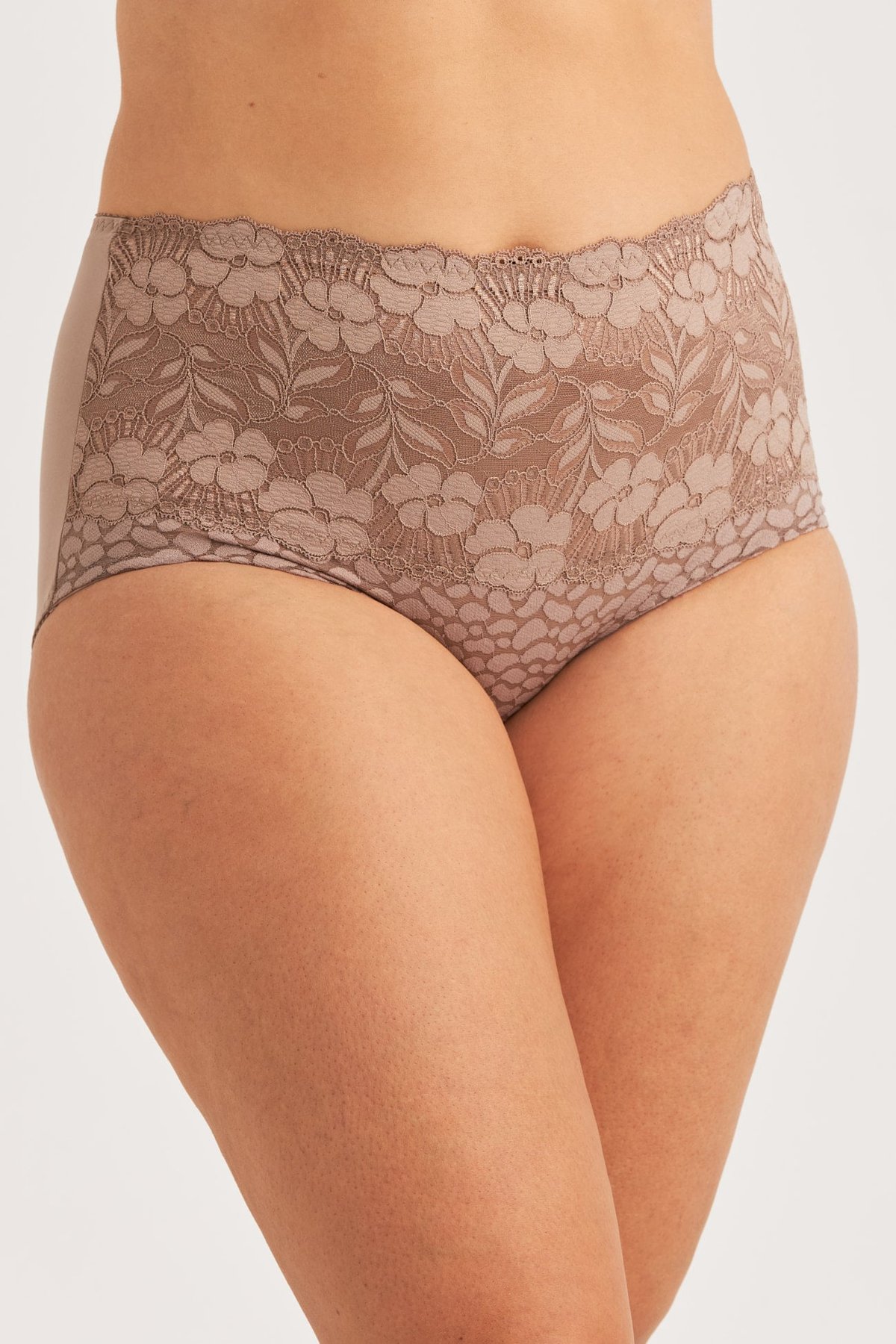 Jacquard & Lace panty girdle