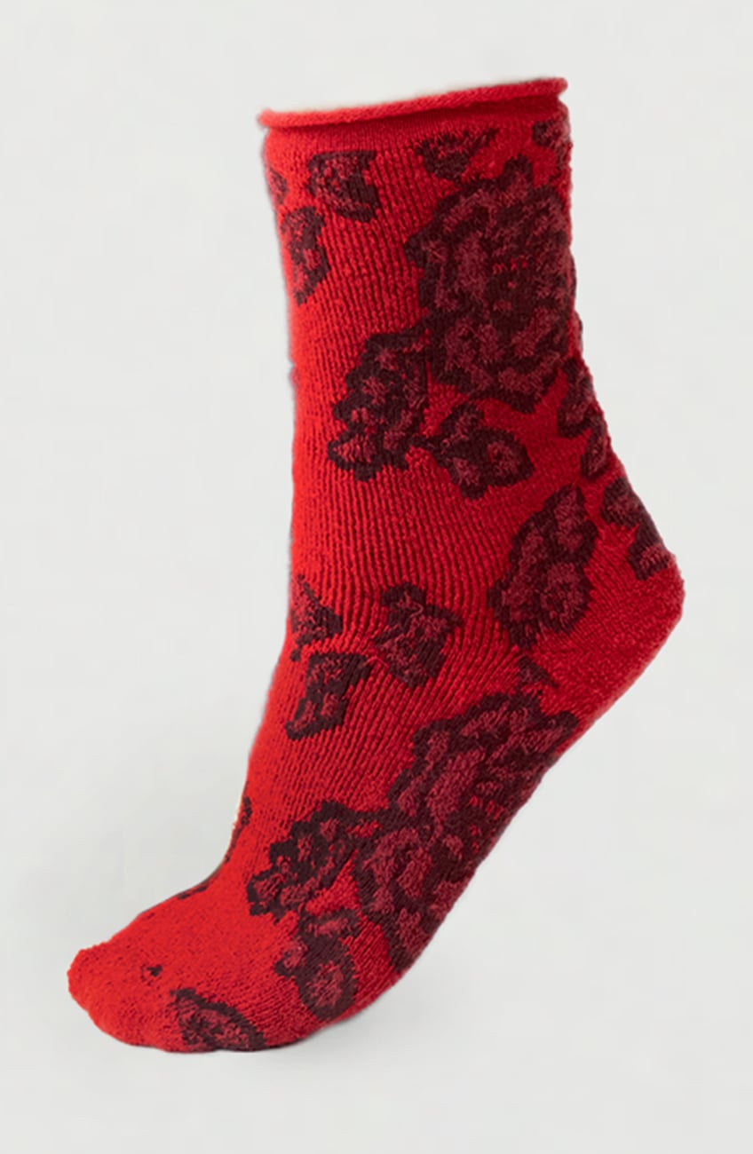 Cozy fein gestrickte Wollsocke