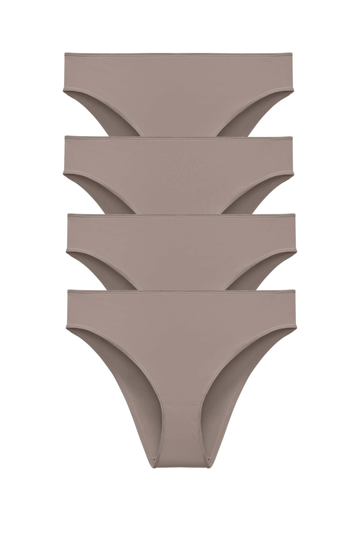 4er-Pack Recycled Comfort brazilian Slip taupe