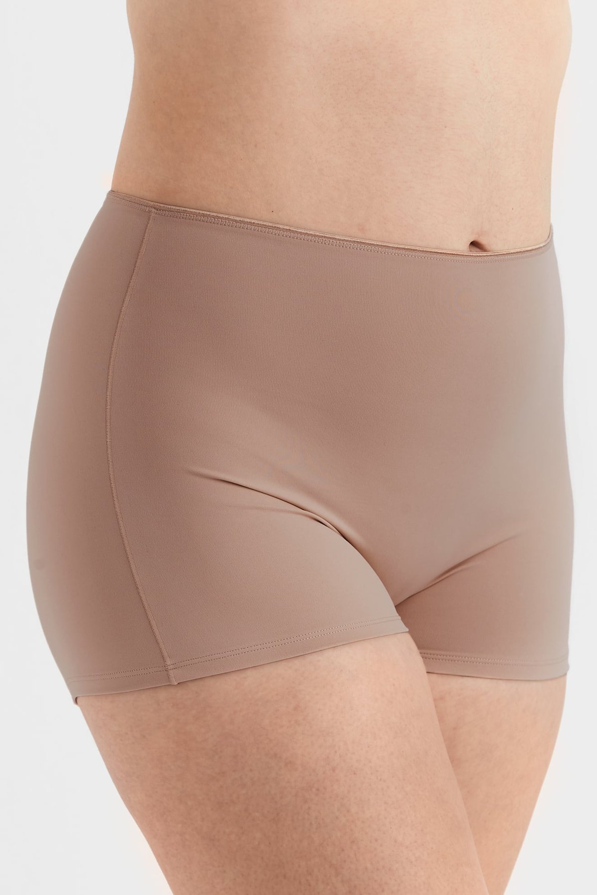 4-pack Recycled Comfort shorty panty taupe