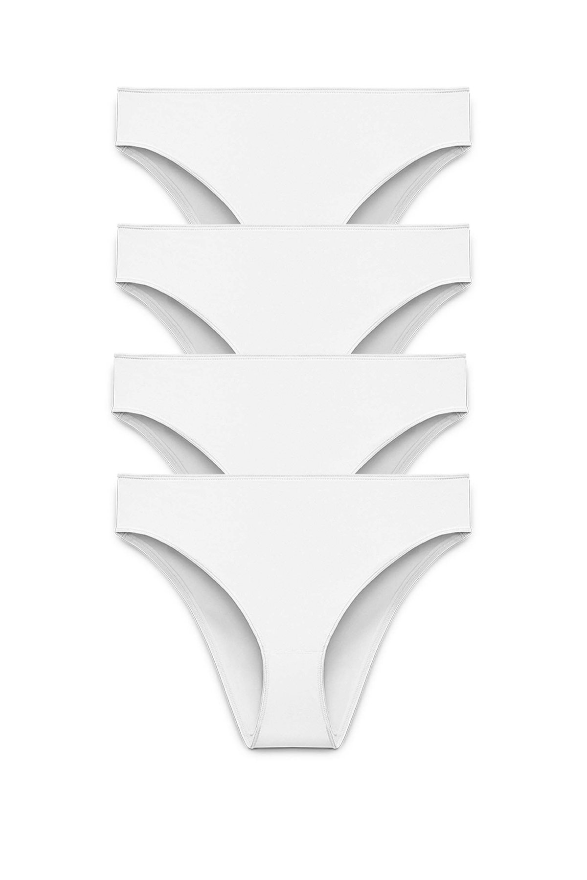 4-pack Recycled Comfort brazilian panty white