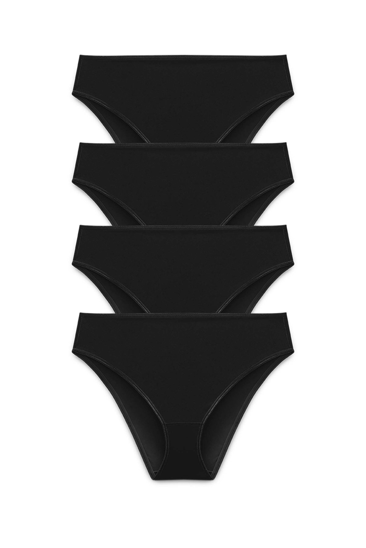 4-pack Recycled Comfort brazilian panty black