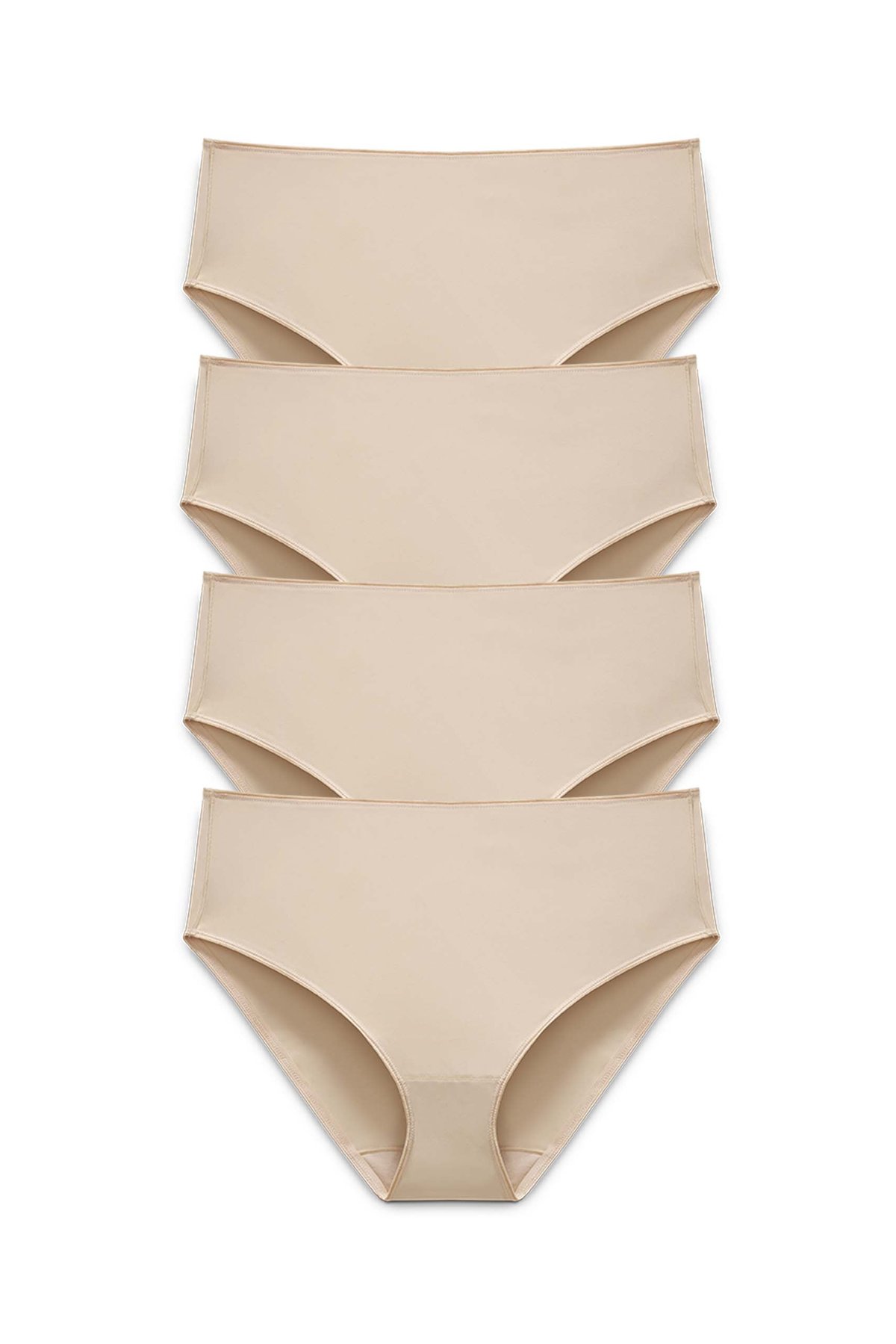 4-pack Recycled Comfort midi panty beige