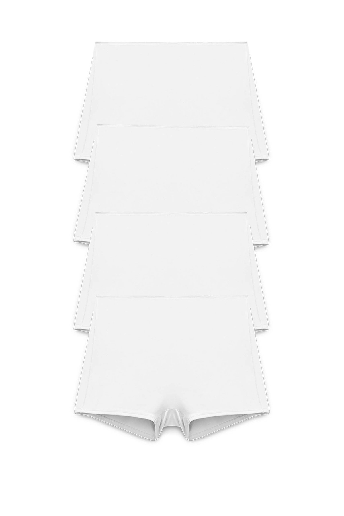 4-pack Recycled Comfort shorty panty white