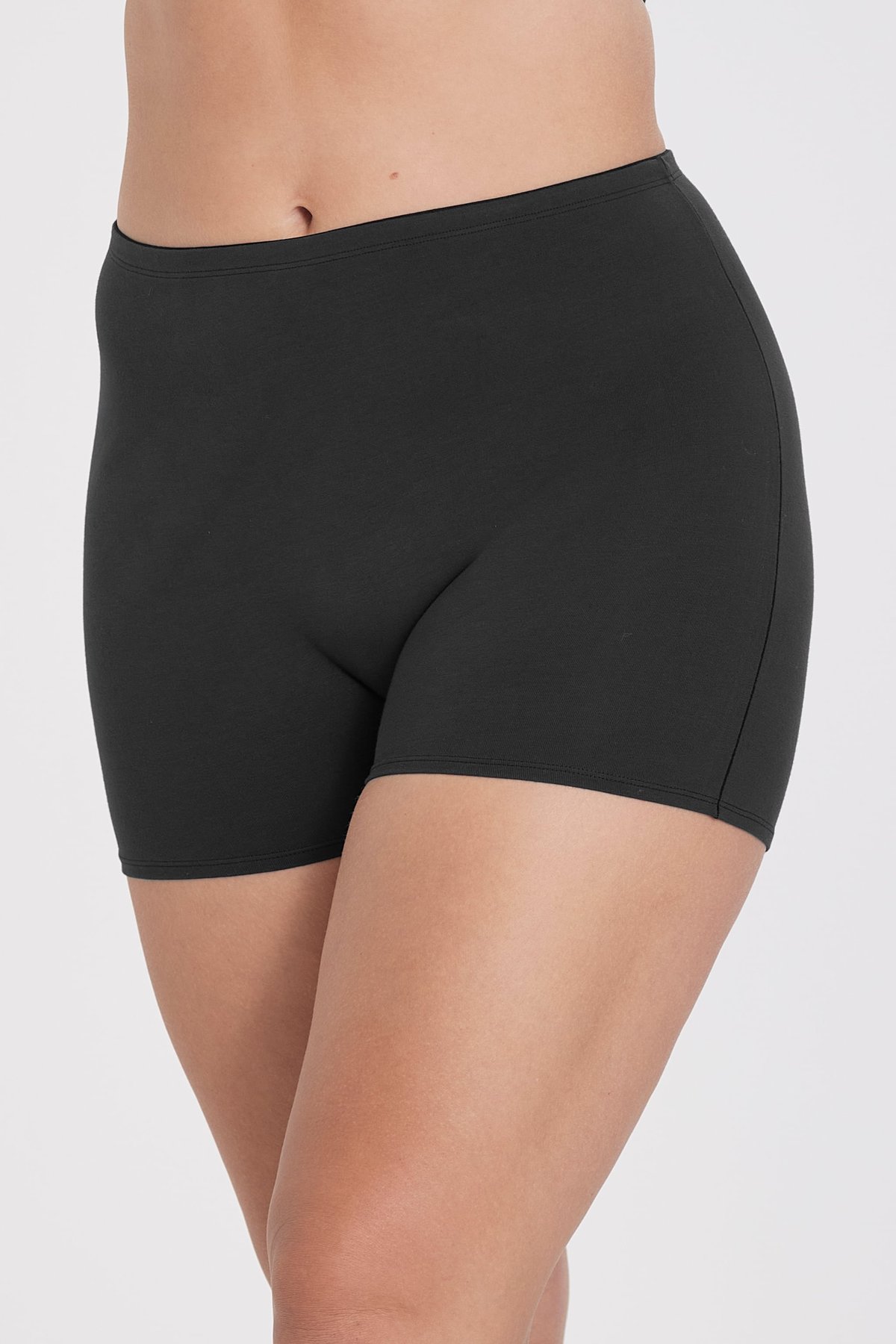 4er-Pack Organic Cotton shorty Slip schwarz
