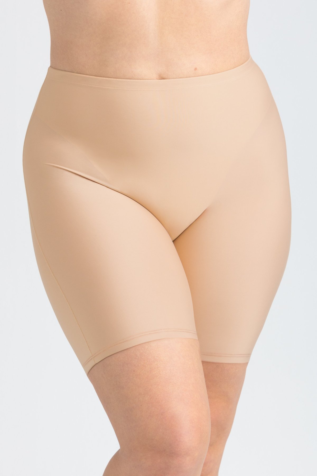 Cool Sensation panty with long legs & hem seam - Front-Lined