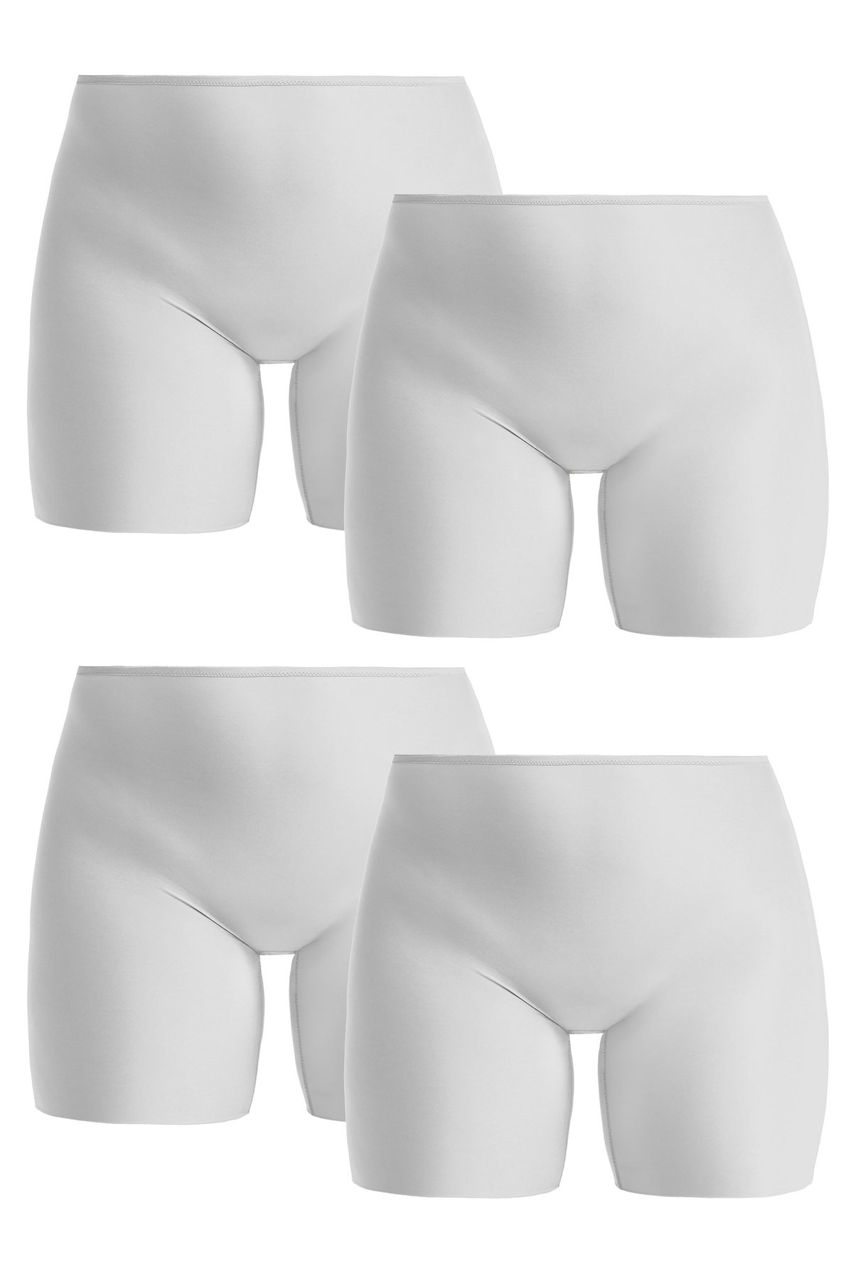 4-pack Cool Sensation panty with long legs white